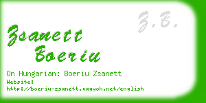 zsanett boeriu business card